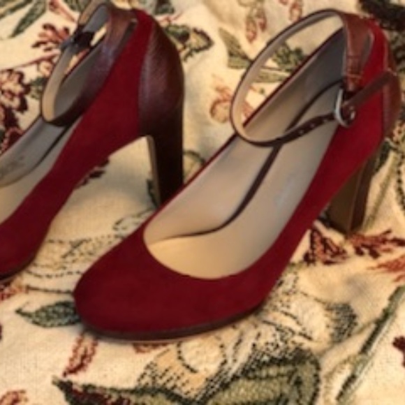 Suede and Leather Heels by Franco Sarto - Picture 2 of 8